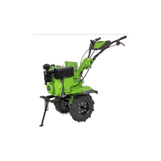 Motoculteur Diesel Moteur 7 CV 246 cm3 Motobineuse avec fraises et butteur Démarrage électrique VITO - Image 1