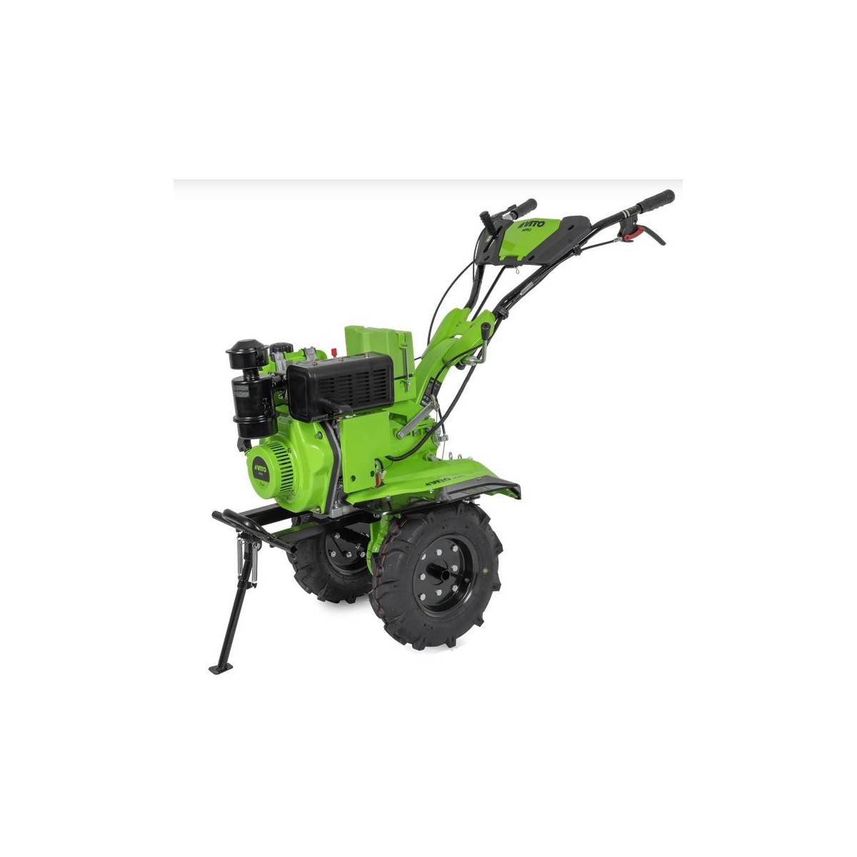 Motoculteur Diesel Moteur 7 CV 246 cm3 Motobineuse avec fraises et butteur Démarrage électrique VITO - Image 1