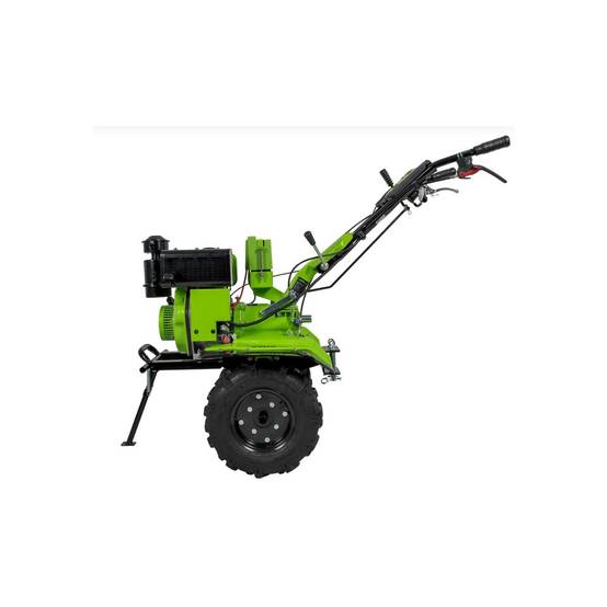 Motoculteur Diesel Moteur 7 CV 246 cm3 Motobineuse avec fraises et butteur Démarrage électrique VITO - Image 5