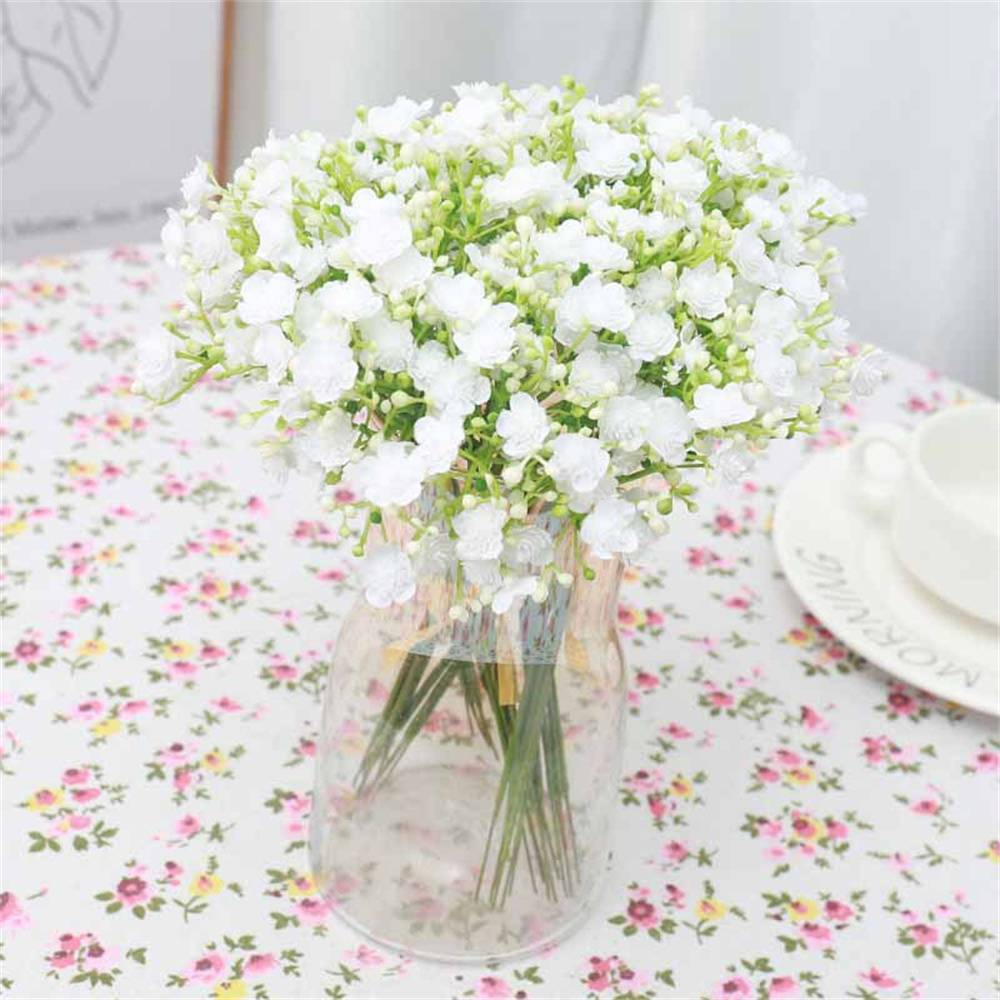 Bouquet de Gypsophile Artificielle Blanc - Lot de 12 Tiges - Décoration Élégante Sans Entretien - Lytech - Image 2
