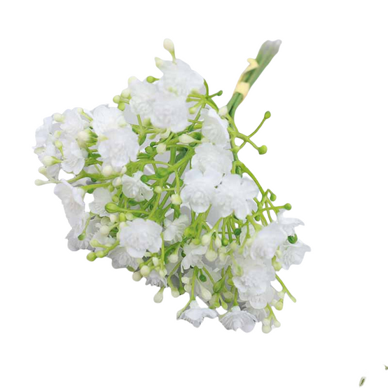 Bouquet de Gypsophile Artificielle Blanc - Lot de 12 Tiges - Décoration Élégante Sans Entretien - Lytech - Image 1