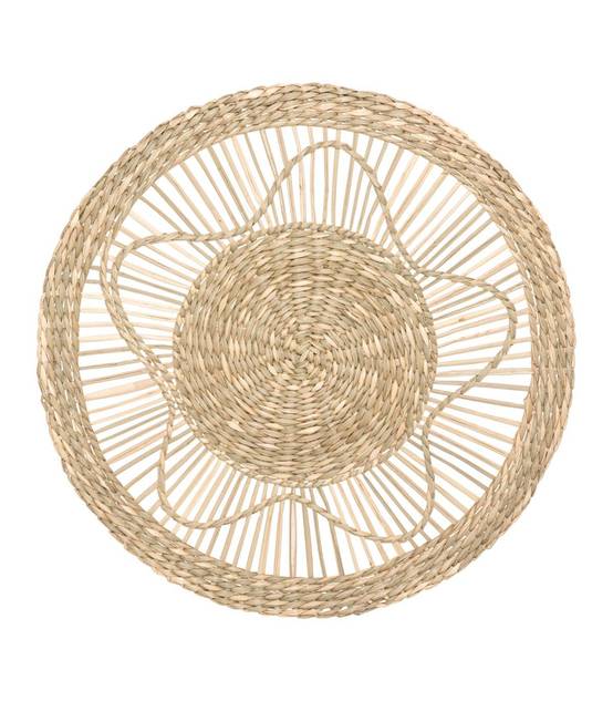 Set de 3 Décorations murales en Seagrass D 38 - 28 et 18 cm - Image 3