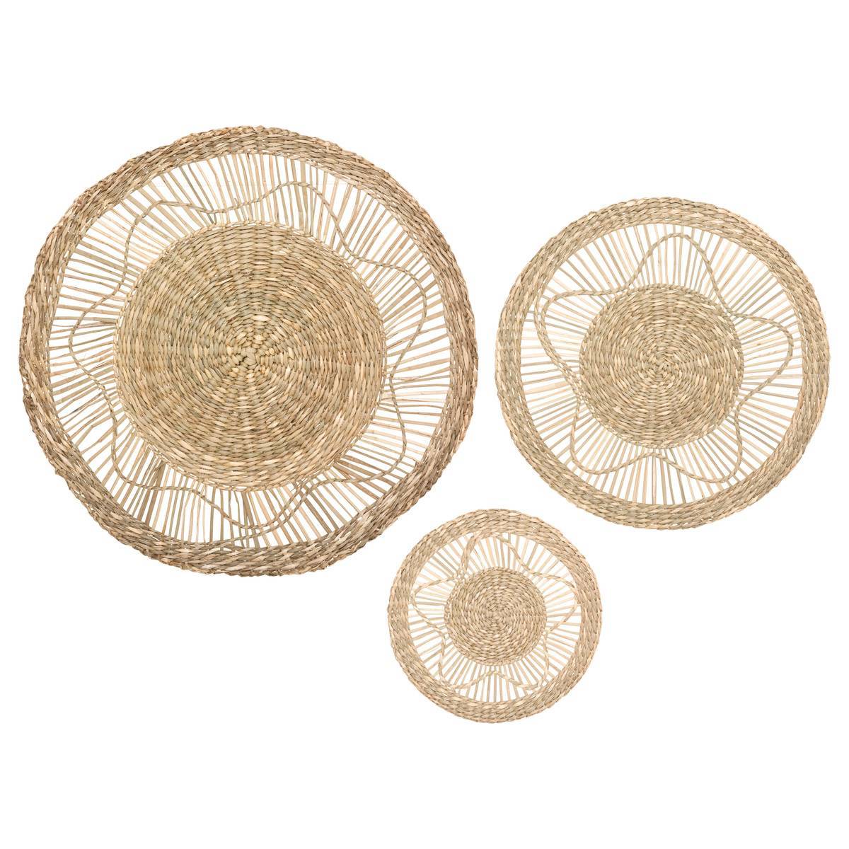 Atmosphera - Set de 3 déco murales roseau D18/28/38cm - Atmosphera Créateur d'intérieur - Image 1