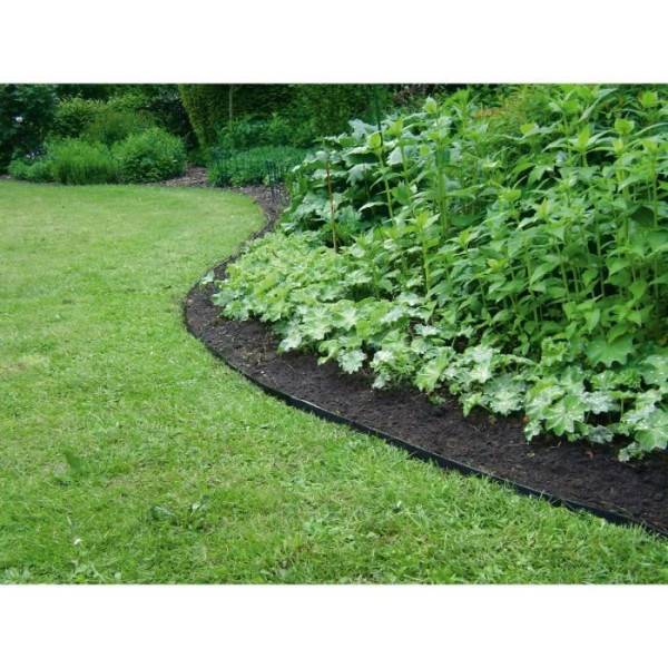 Garden ID - Bordure de jardin en caoutchouc recyclé - GARDEN ID Eco Border - 5 m H20 cm - Indestructible - Flexible, pose droite ou courbé - Image 3