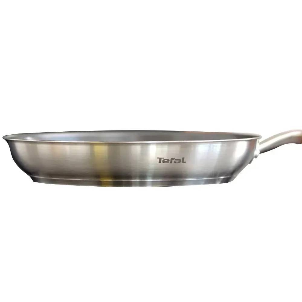 Poêle Virtuoso 250° revêtement antiadhésif acier inox noir Ø30 cm Tefal - Image 4