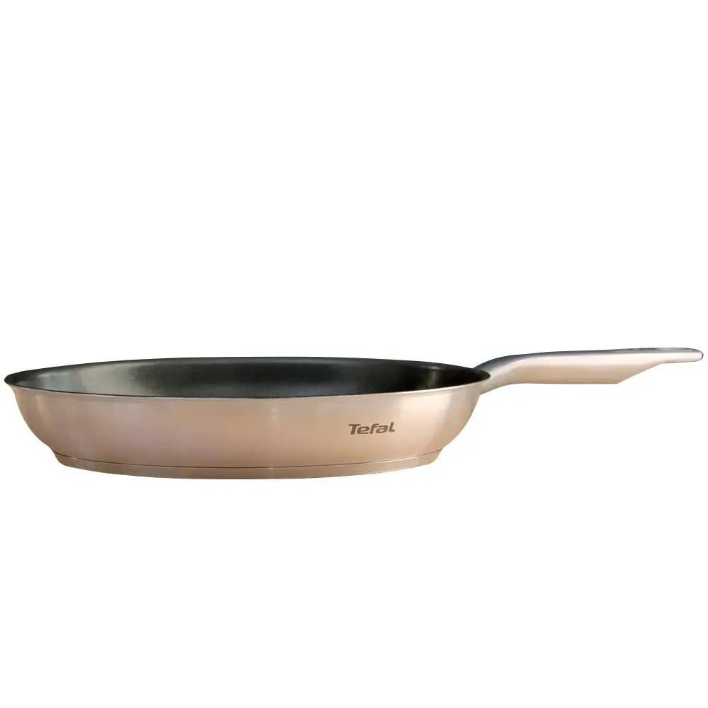 Poêle Virtuoso 250° revêtement antiadhésif acier inox noir Ø30 cm Tefal - Image 2