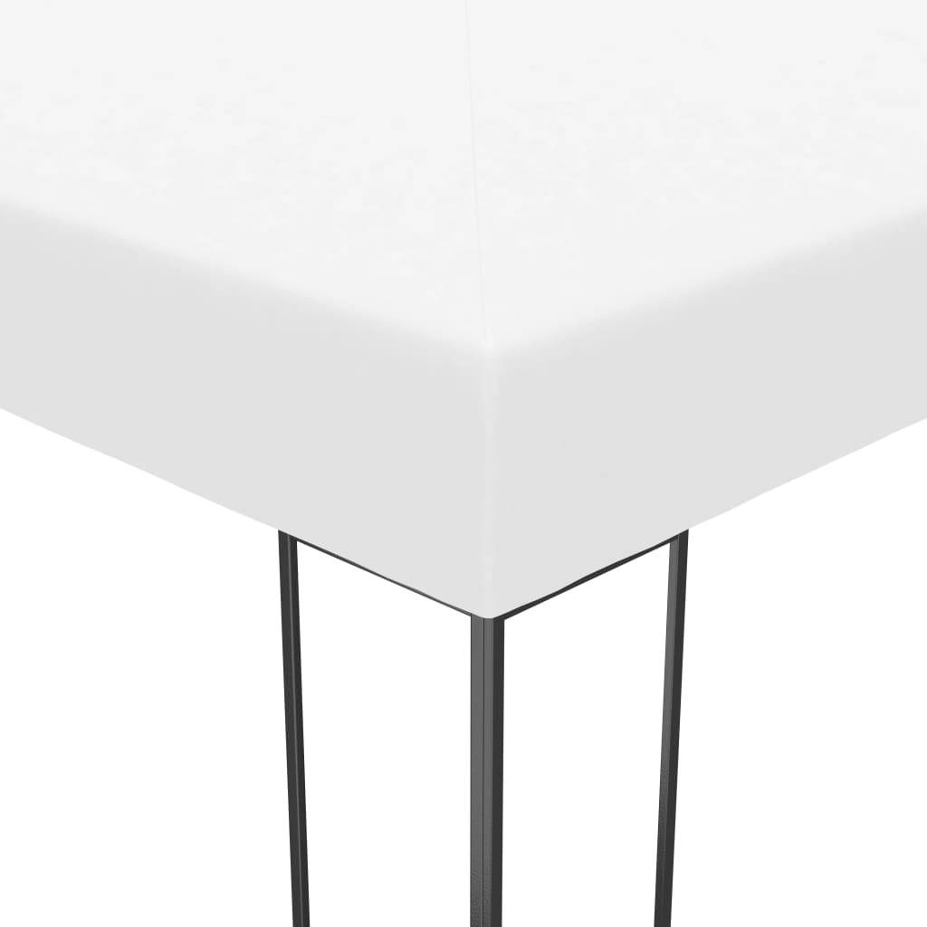 Tonnelle Rectangulaire Acier avec Guirlande LED Solaire pour Réception Jardin Blanc 4x3 m – ComfortXL Outdoor Living - Image 6