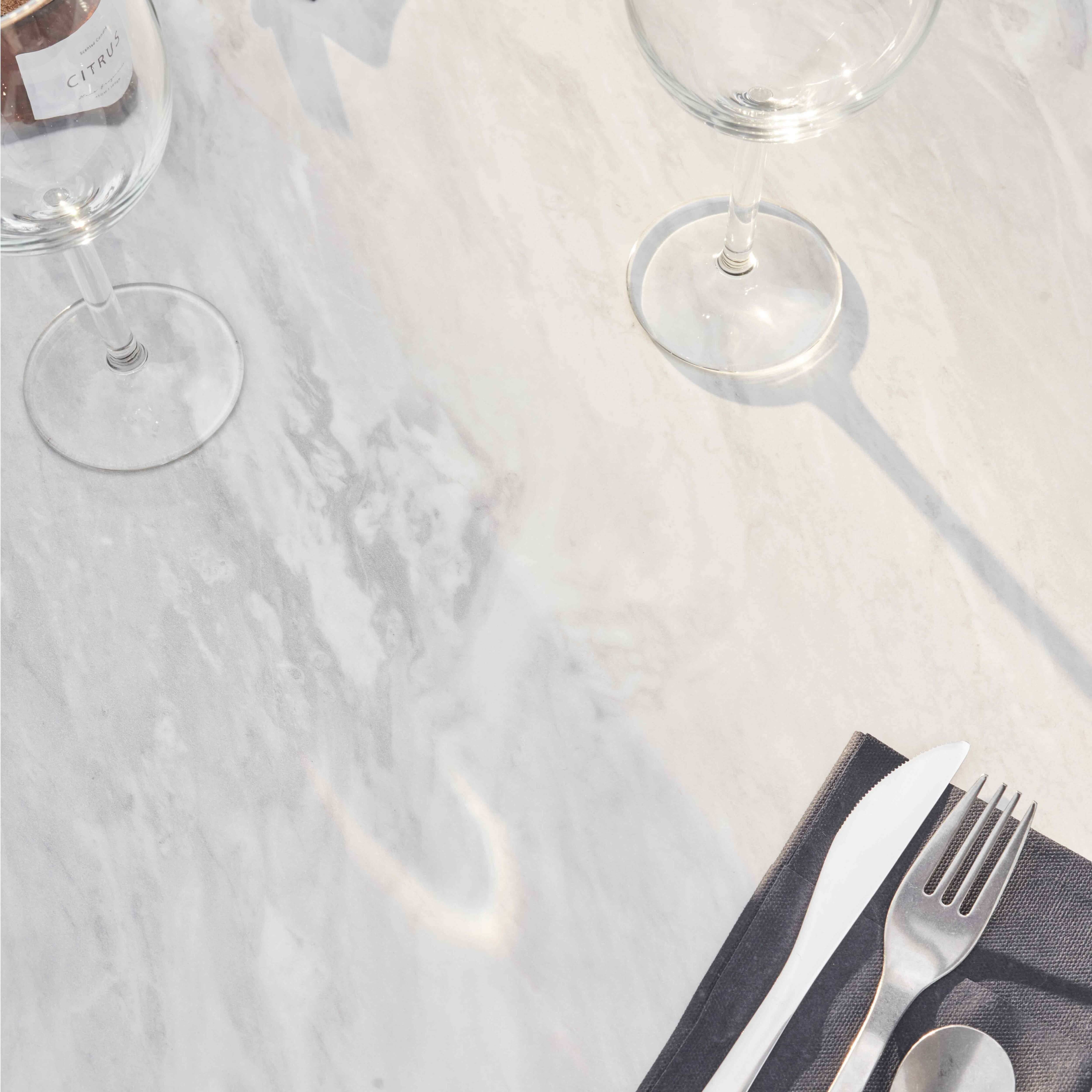 Oviala - Table de terrasse 60 x 60 cm inclinable stratifié marbre Opéra - Oviala - Image 6
