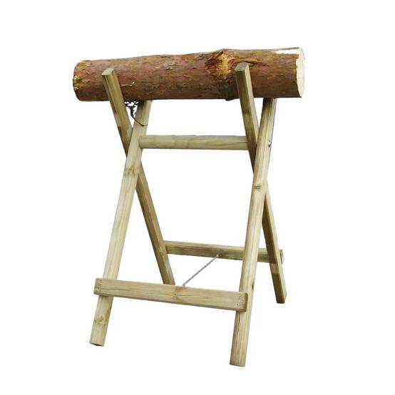 Chevalet en bois naturel pour sciage - Image 2