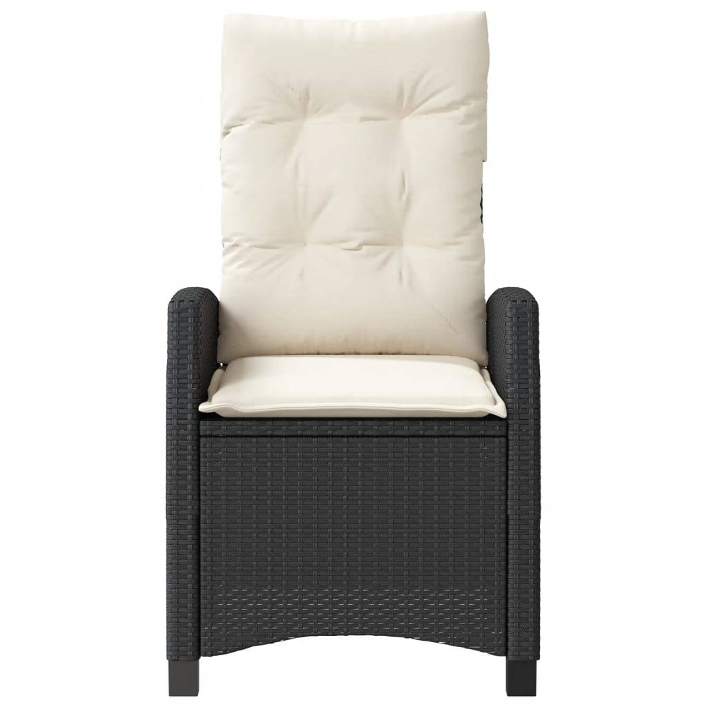 ComfortXL - Fauteuils de Jardin Relax Résine Tressée Dossier Inclinable pour Balcon Lot de 2 Noir – ComfortXL Outdoor Living - Image 5