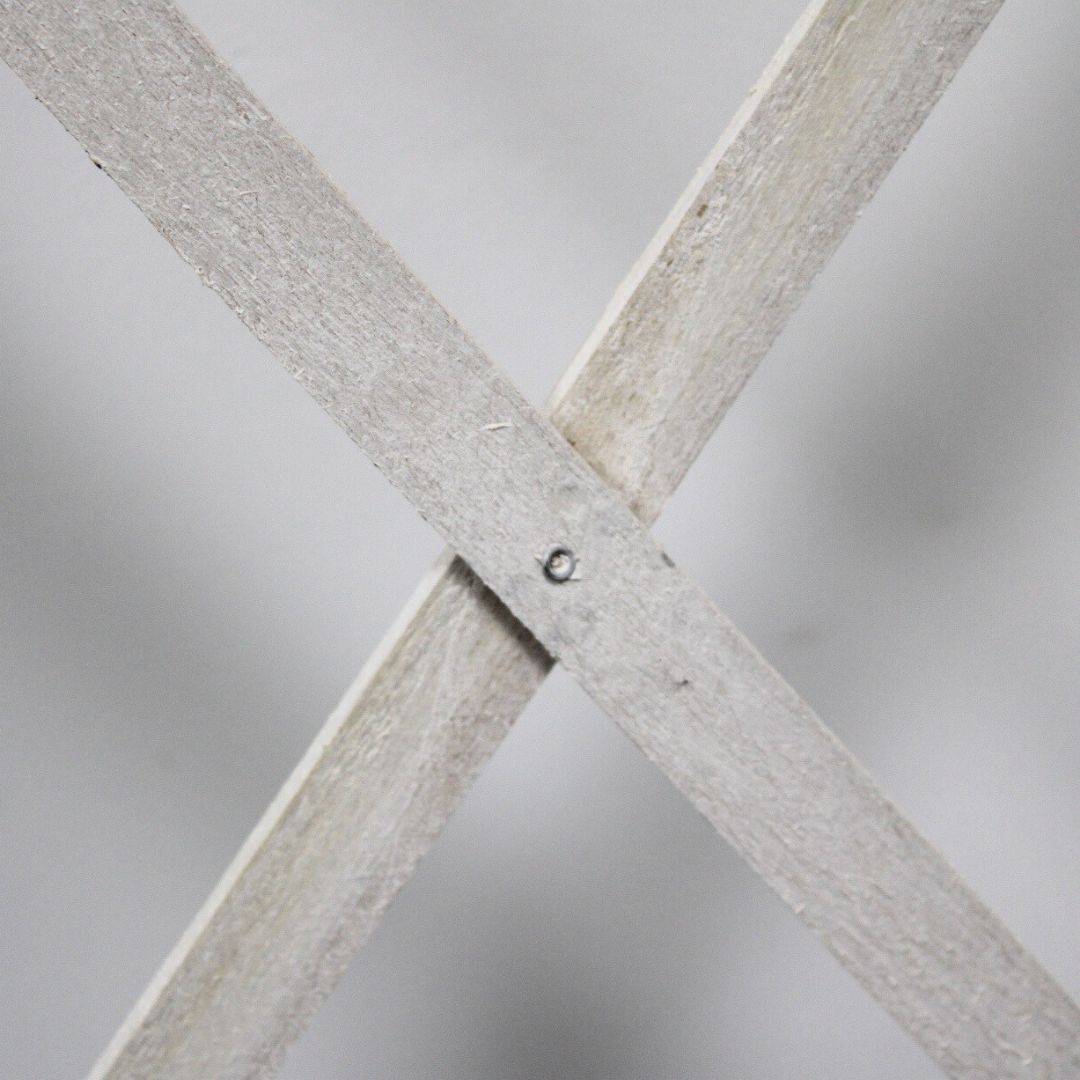 Treillis Bois| Blanc| 100% Bois Pin| 0,5X1,5M| Gardien Des Plantes| Résistant| Decoration Jardin - Image 3