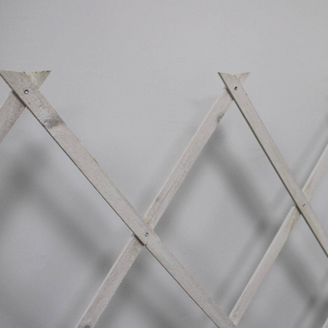 Treillis Bois| Blanc| 100% Bois Pin| 0,5X1,5M| Gardien Des Plantes| Résistant| Decoration Jardin - Image 2