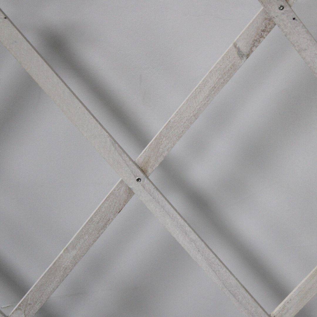Treillis Bois| Blanc| 100% Bois Pin| 0,5X1,5M| Gardien Des Plantes| Résistant| Decoration Jardin - Image 4