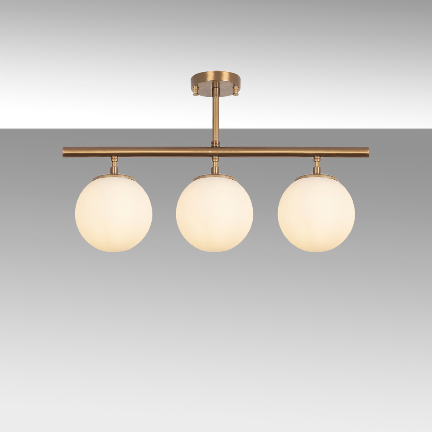 Concept Usine - Plafonnier vintage - 3 lampes AMBRE - Image 5