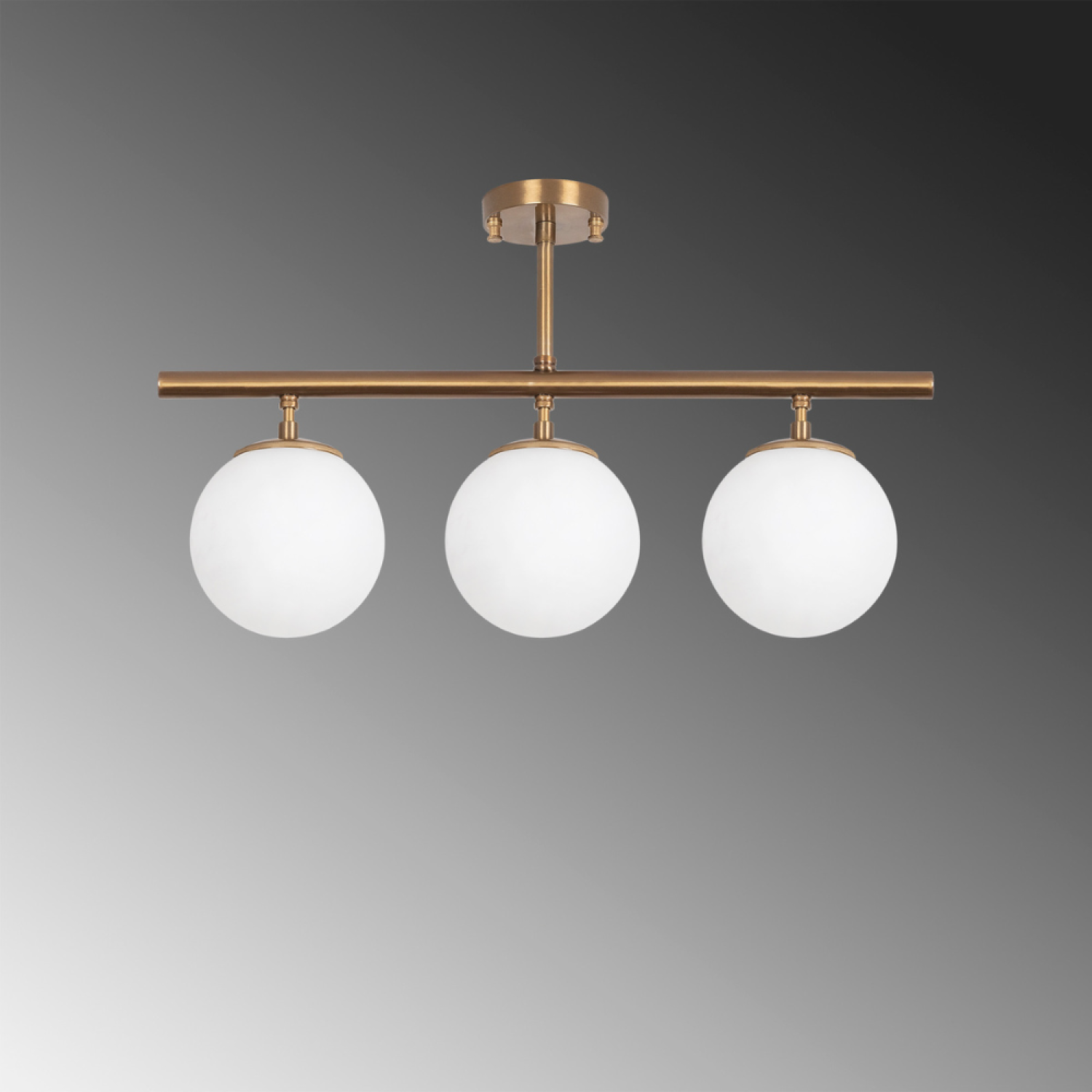 Concept Usine - Plafonnier vintage - 3 lampes AMBRE - Image 4