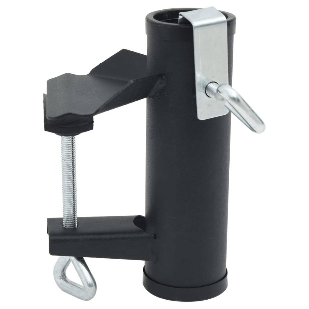 Lot de 2 Pinces à parasol pour balcon - accessoire parasol 25-38 mm acier - MEUBLE PRO - Image 1