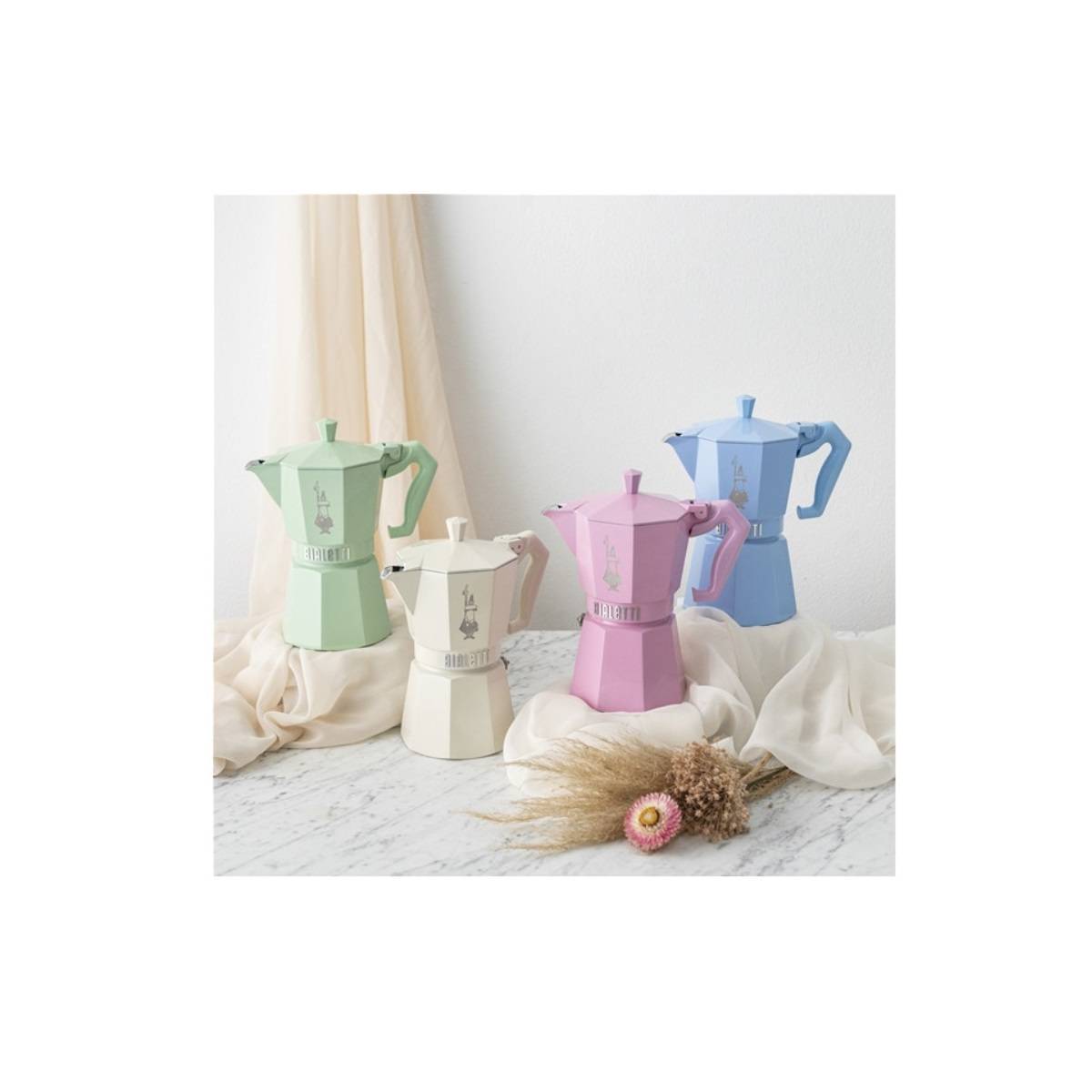 Cafetière italienne 6 tasses vert pastel 0009058 Bialetti - Image 2