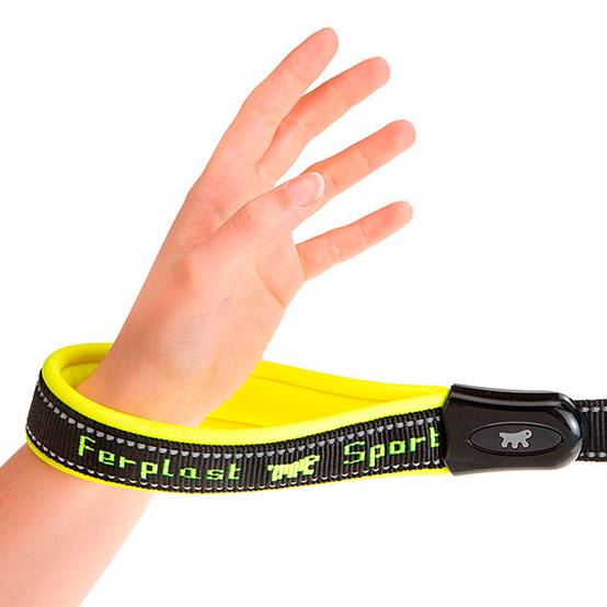 Ferplast - Ferplast Laisse chien SPORT DOG MATIC, Laisse pour chien taille moyenne, Mousqueton avec mécanisme magnétique, Poignée rembourrée, Coutures - Image 2