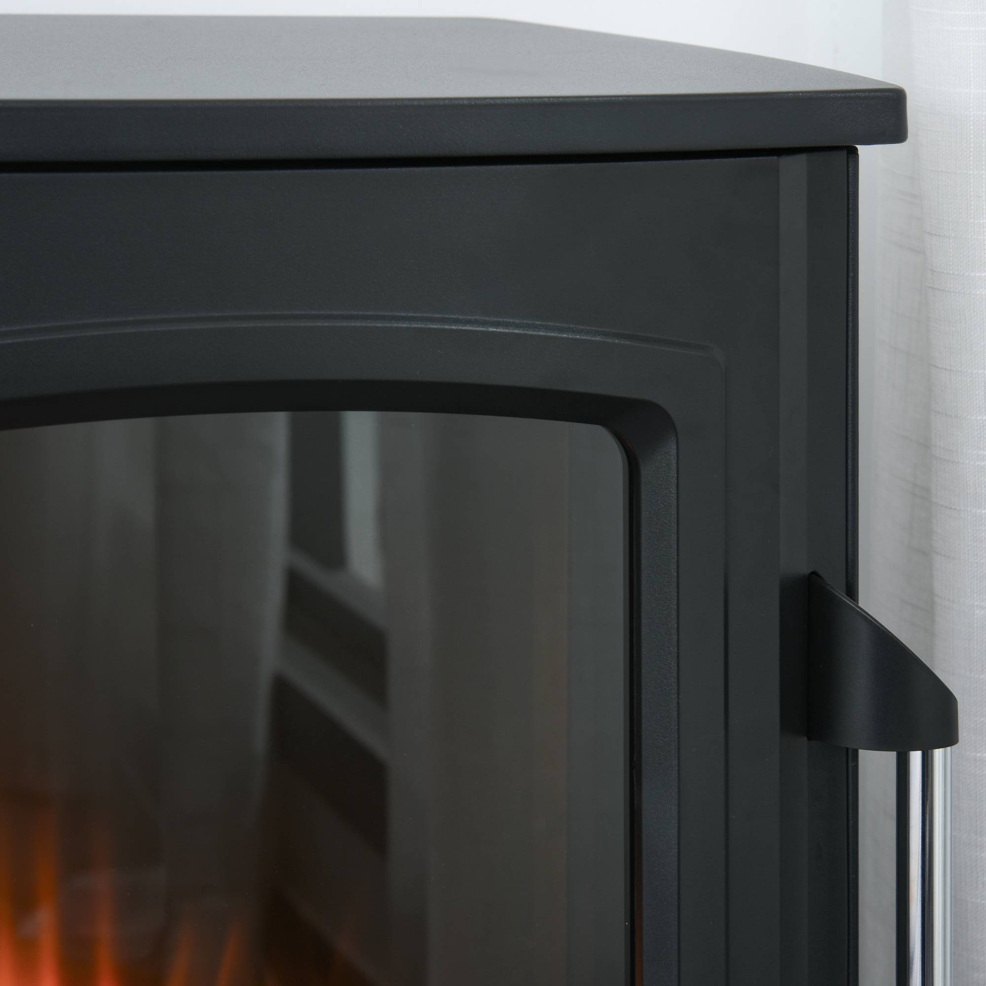 ComfortXL - Cheminée Électrique Mobile sur Pied 2000W Thermostat et Effet Flamme Noir – ComfortXL Outdoor Living - Image 7