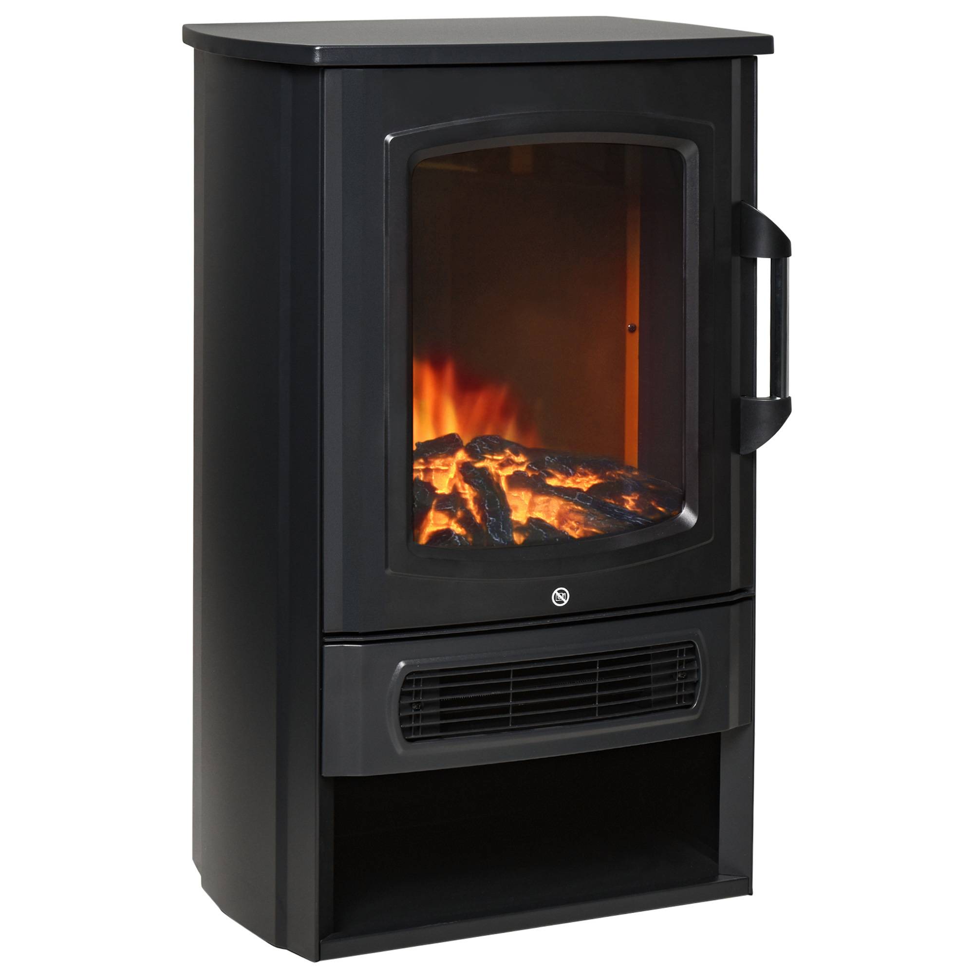 ComfortXL - Cheminée Électrique Mobile sur Pied 2000W Thermostat et Effet Flamme Noir – ComfortXL Outdoor Living - Image 2