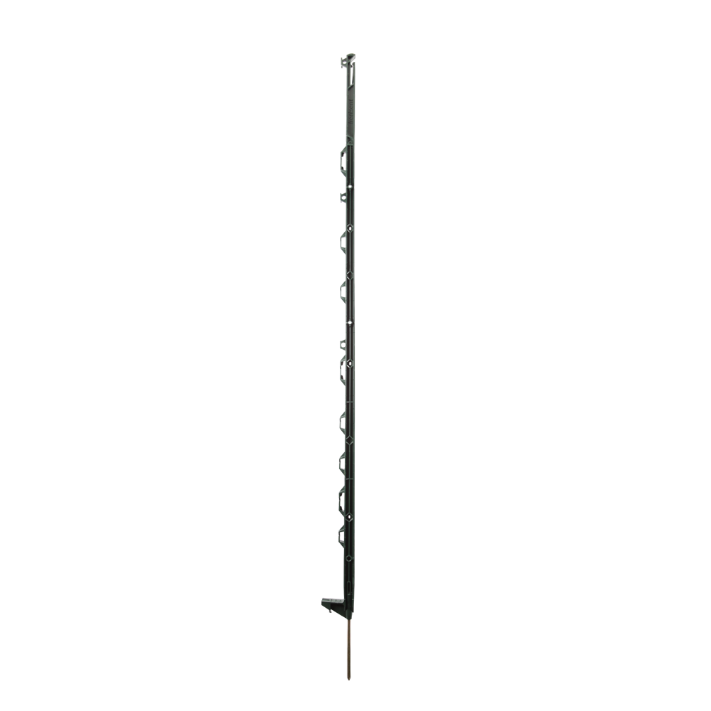 10 piquets verts plastique 138 cm
