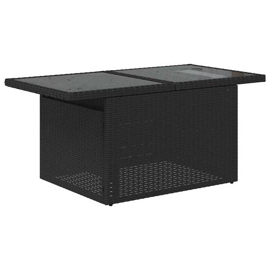 Salon de jardin 6 places résine tressée avec coffres et table relevable Noir – ComfortXL Outdoor Living - Image 6