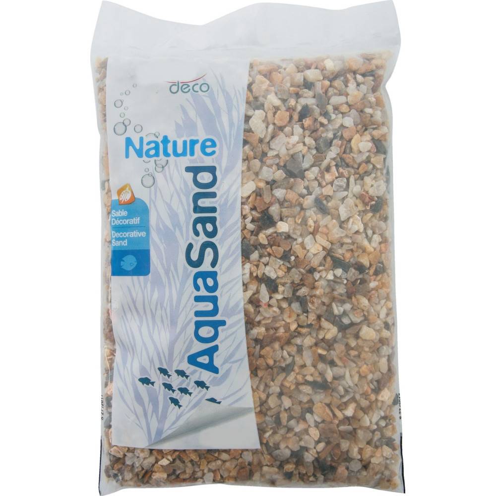animallparadise - Sol décoratif 2-5 mm naturel quartz jaune AquaSand 1 kg pour aquarium. - Image 1