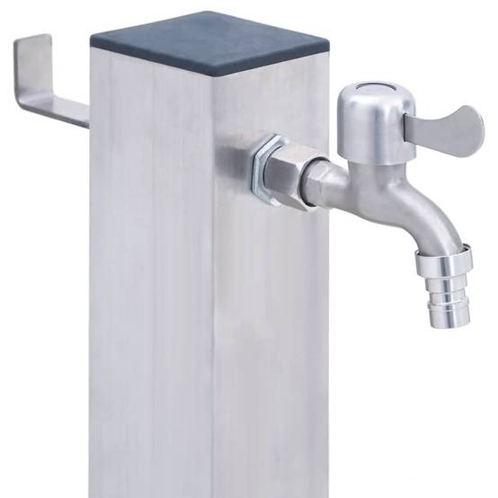 PANGIVO - Colonne à eau acier inoxydable argenté 23.5 x 7 x 40 cm, poids:1.4kg - PANGIVO - Image 5
