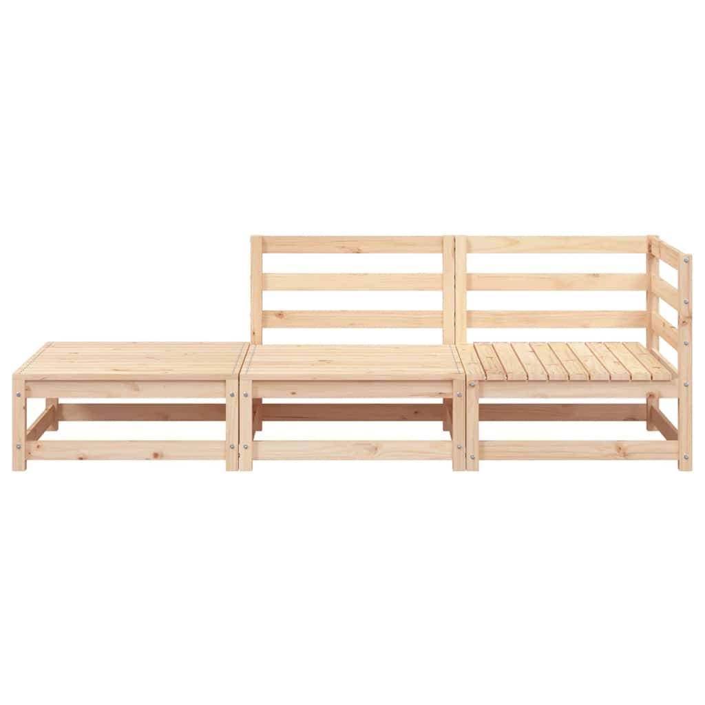 Vidaxl - Canapé de jardin et repose-pieds 2 places bois de pin massif vidaXL 837970 - Image 9