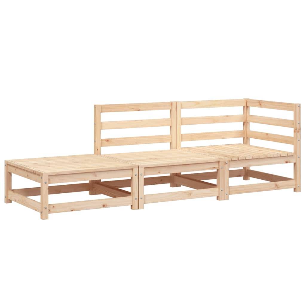 Vidaxl - Canapé de jardin et repose-pieds 2 places bois de pin massif vidaXL 837970 - Image 2