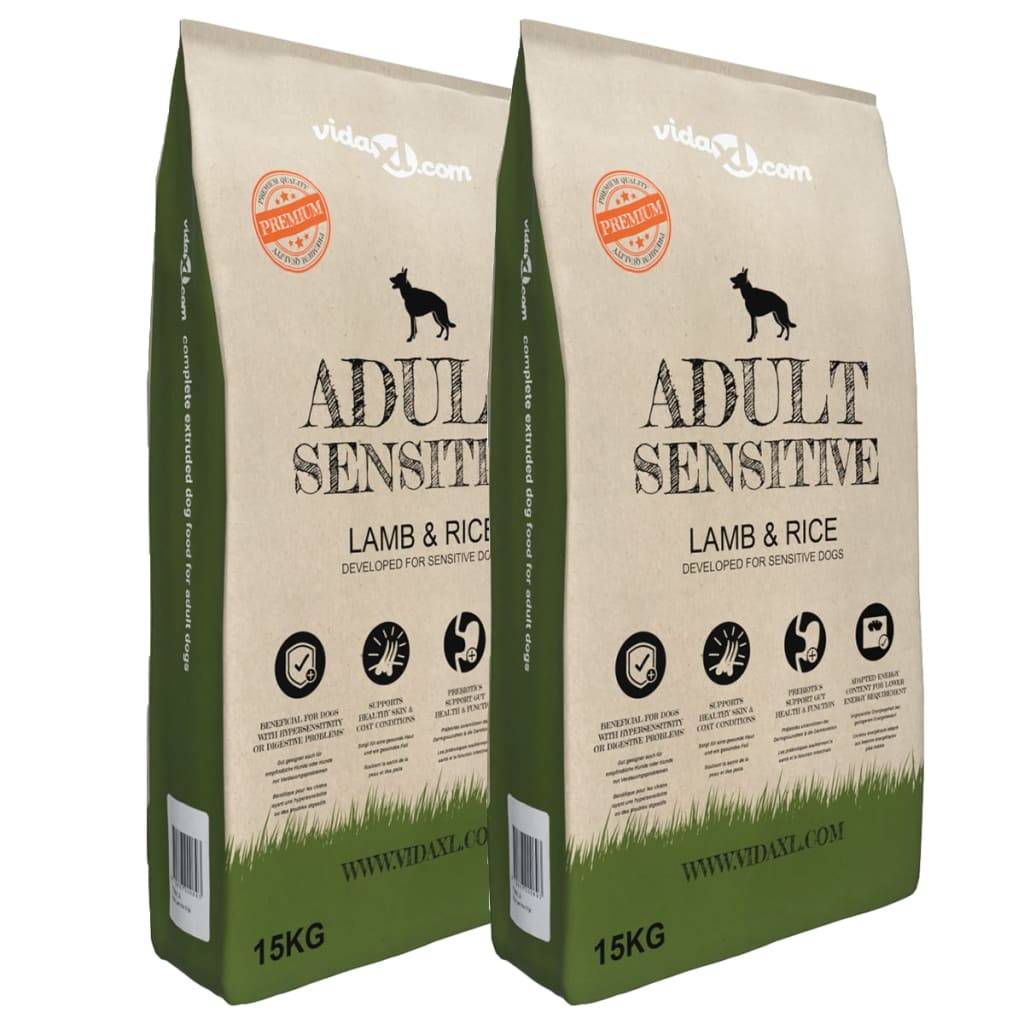 Vidaxl - Nourriture pour chiens Adult Sensitive Lamb & Rice 2 pcs 30 kg vidaXL 275192 - Image 1