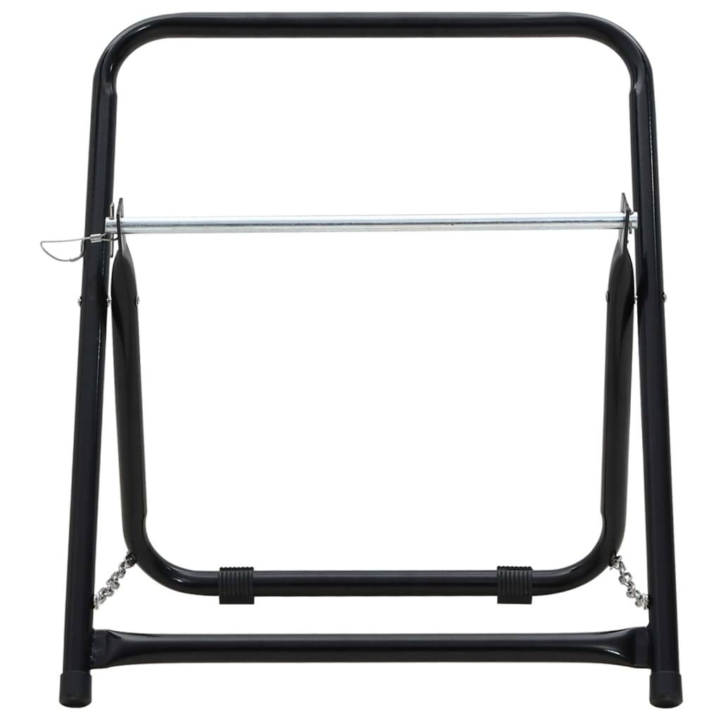 Chariot pour enrouleur de tuyau acier noir 54 x 45 x 54 cm - PANGIVO - Image 3