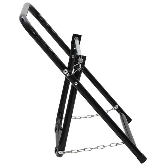 Chariot pour enrouleur de tuyau acier noir 54 x 45 x 54 cm - PANGIVO - Image 4