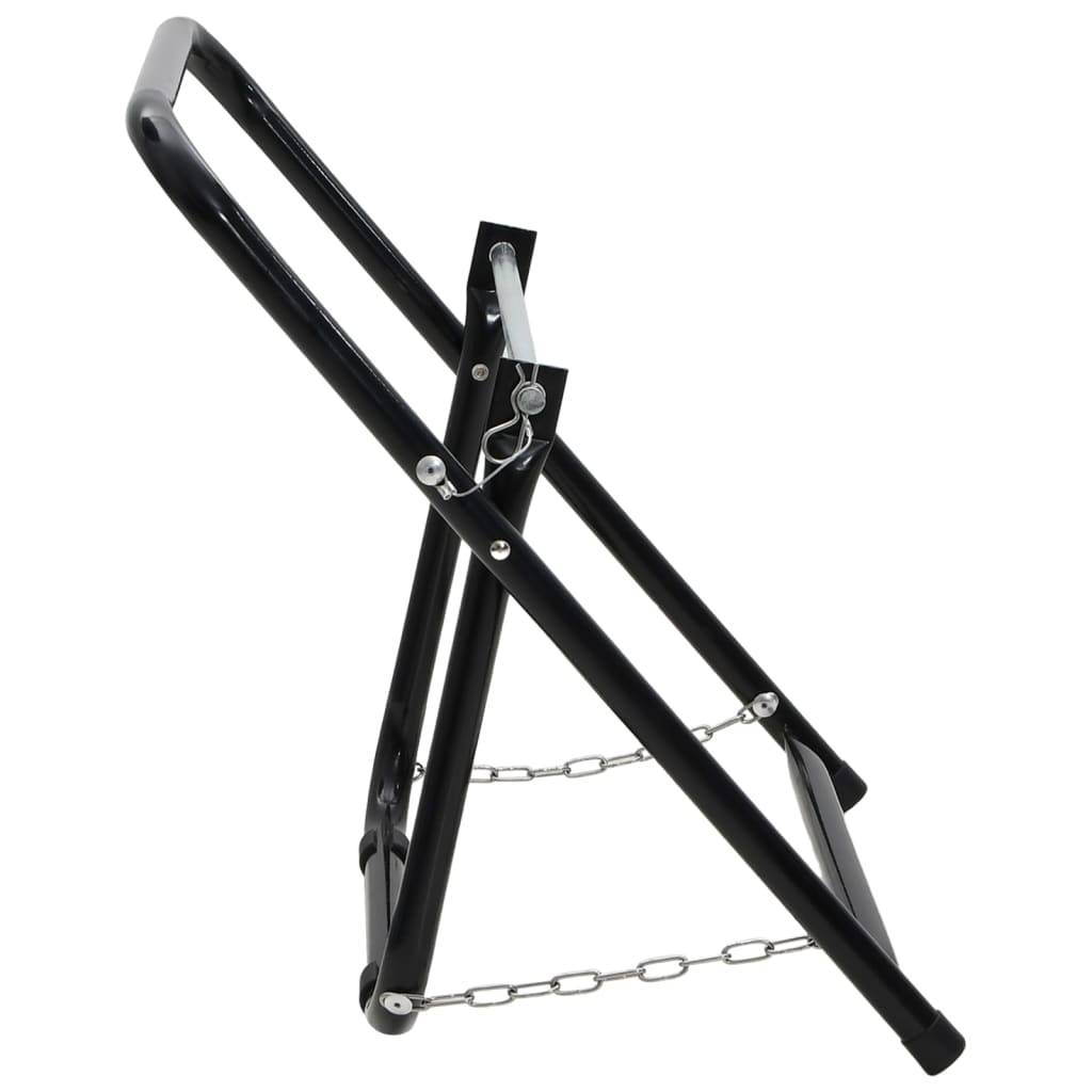 Chariot pour enrouleur de tuyau acier noir 54 x 45 x 54 cm - PANGIVO - Image 4