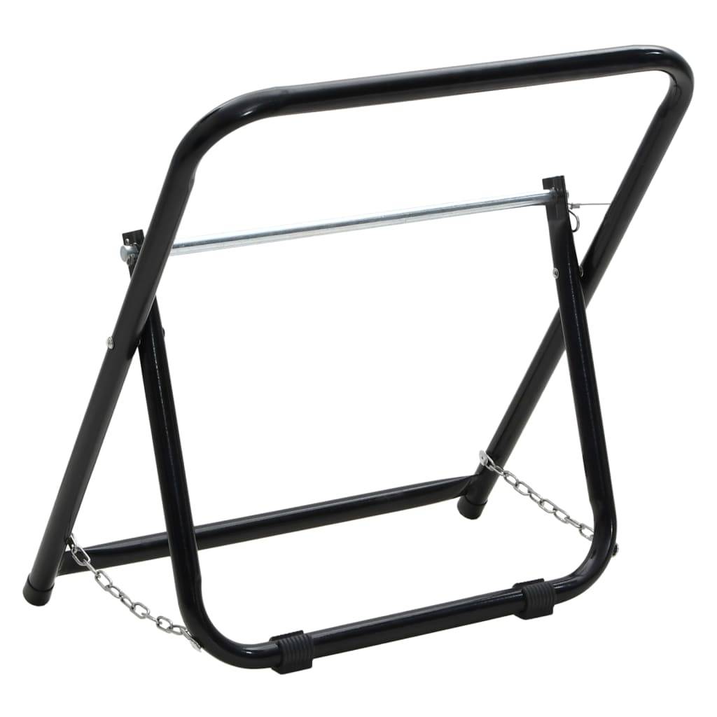 Chariot pour enrouleur de tuyau acier noir 54 x 45 x 54 cm - PANGIVO - Image 5