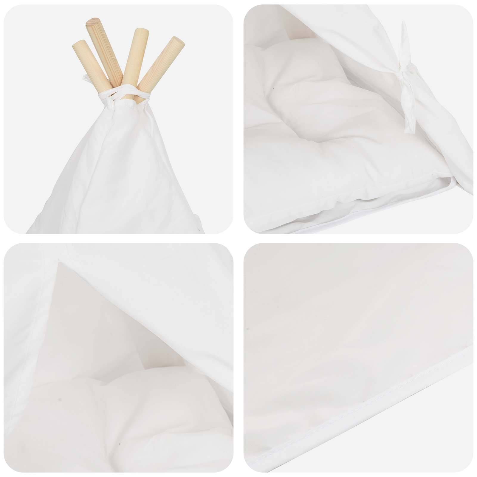 Vidaxl - Teepee pour animaux de compagnie avec coussin 40 x 40 x 50 cm vidaXL 42020252 - Image 9