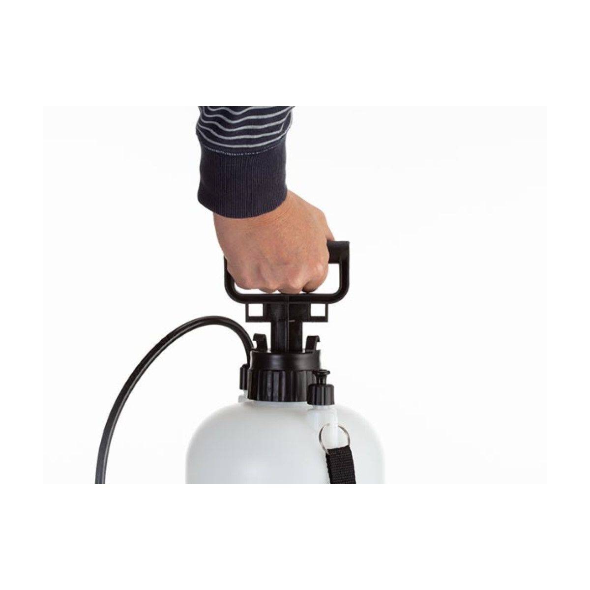 Pulvérisateur à pression avec lance - 8 litres - Noir et blanc - Image 2