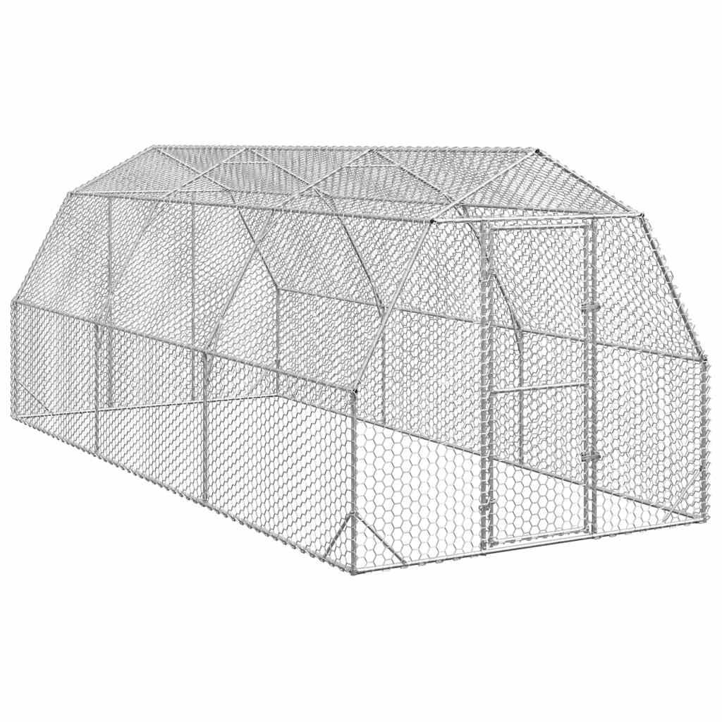 Vidaxl - Poulailler 2,5x6x2,25 m acier galvanisé vidaXL 3328517 - Image 1