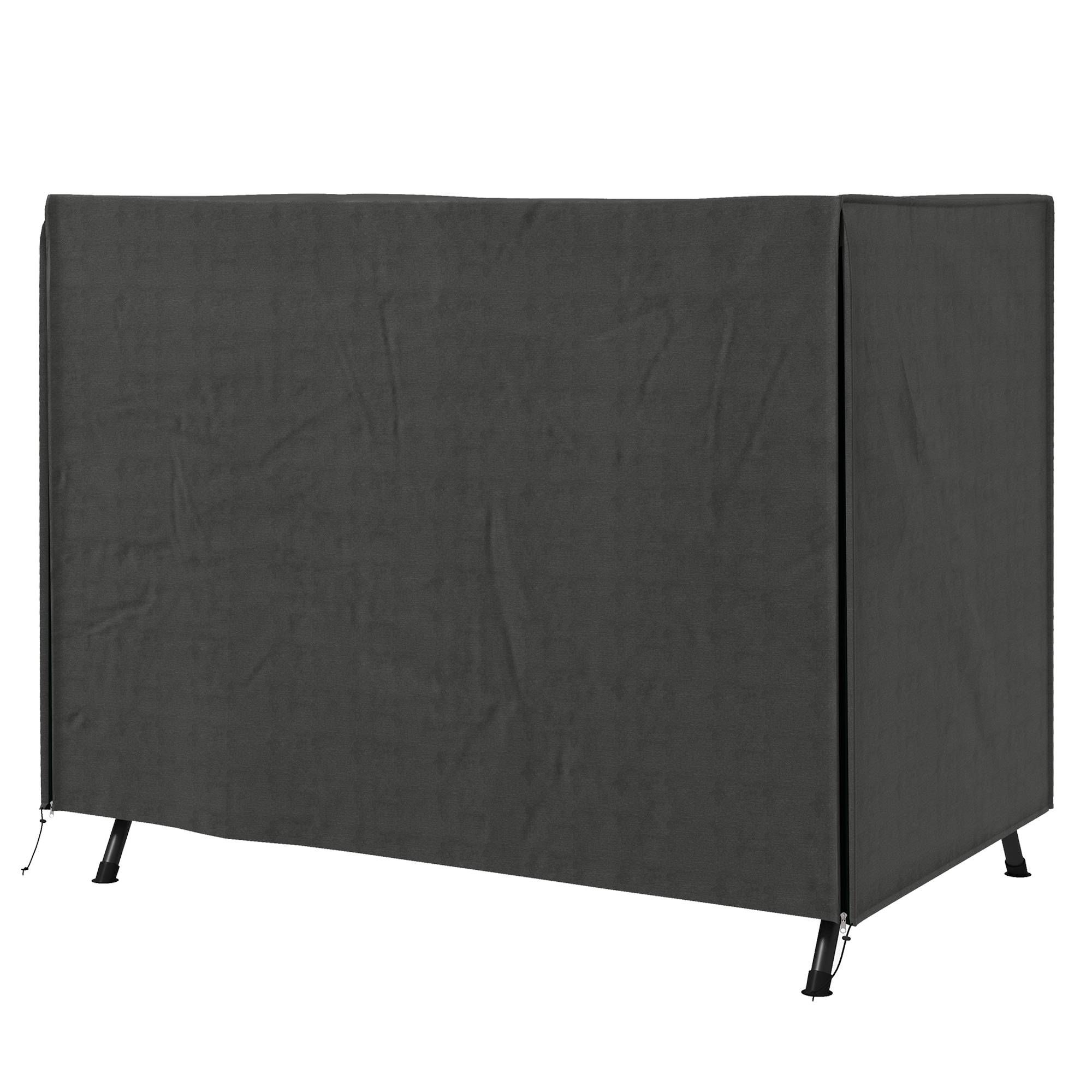 ComfortXL - Housse de protection pour balancelle de jardin tissu Oxford imperméable 205x124x164cm gris foncé - ComfortXL Outdoor Living - Image 2
