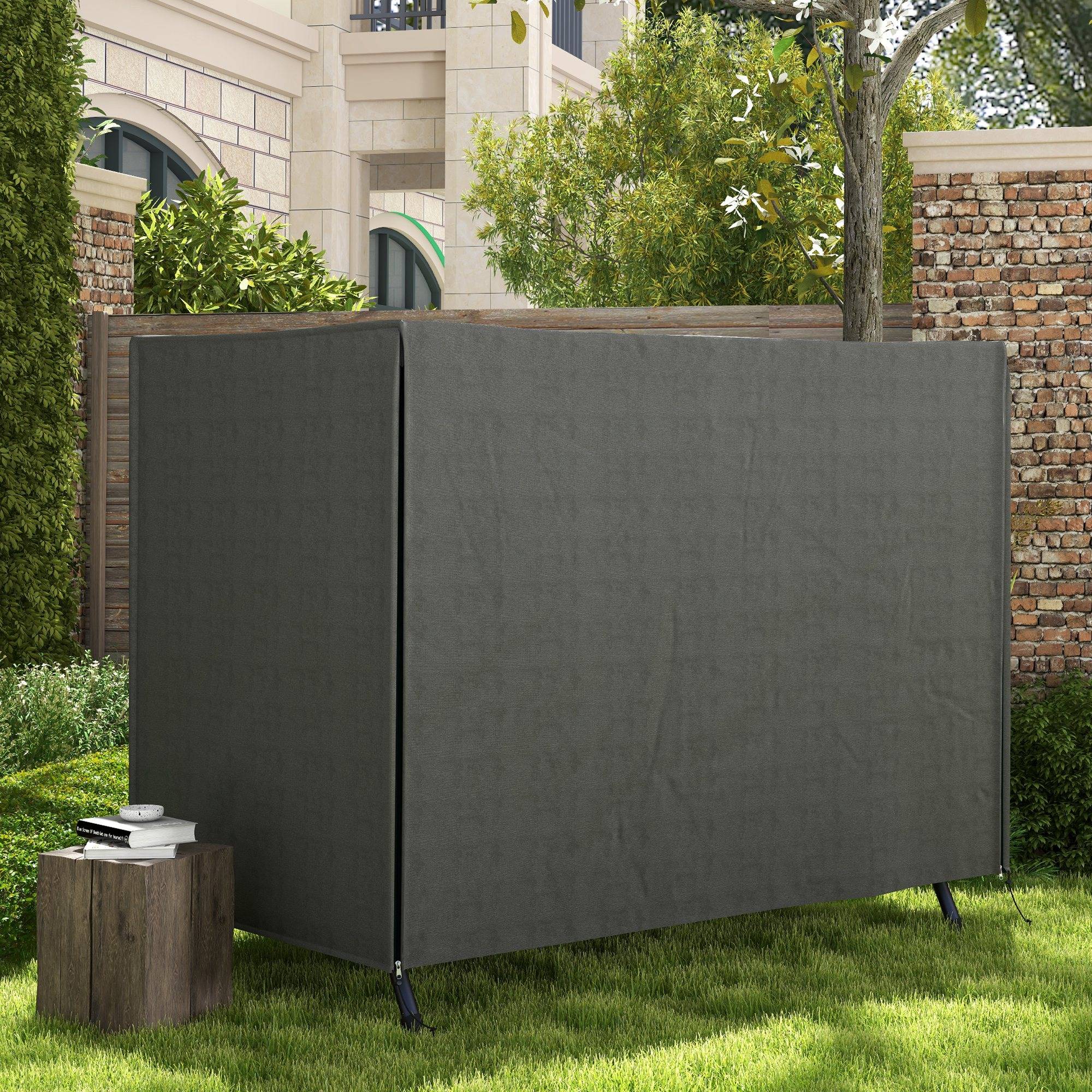 ComfortXL - Housse de protection pour balancelle de jardin tissu Oxford imperméable 205x124x164cm gris foncé - ComfortXL Outdoor Living - Image 4