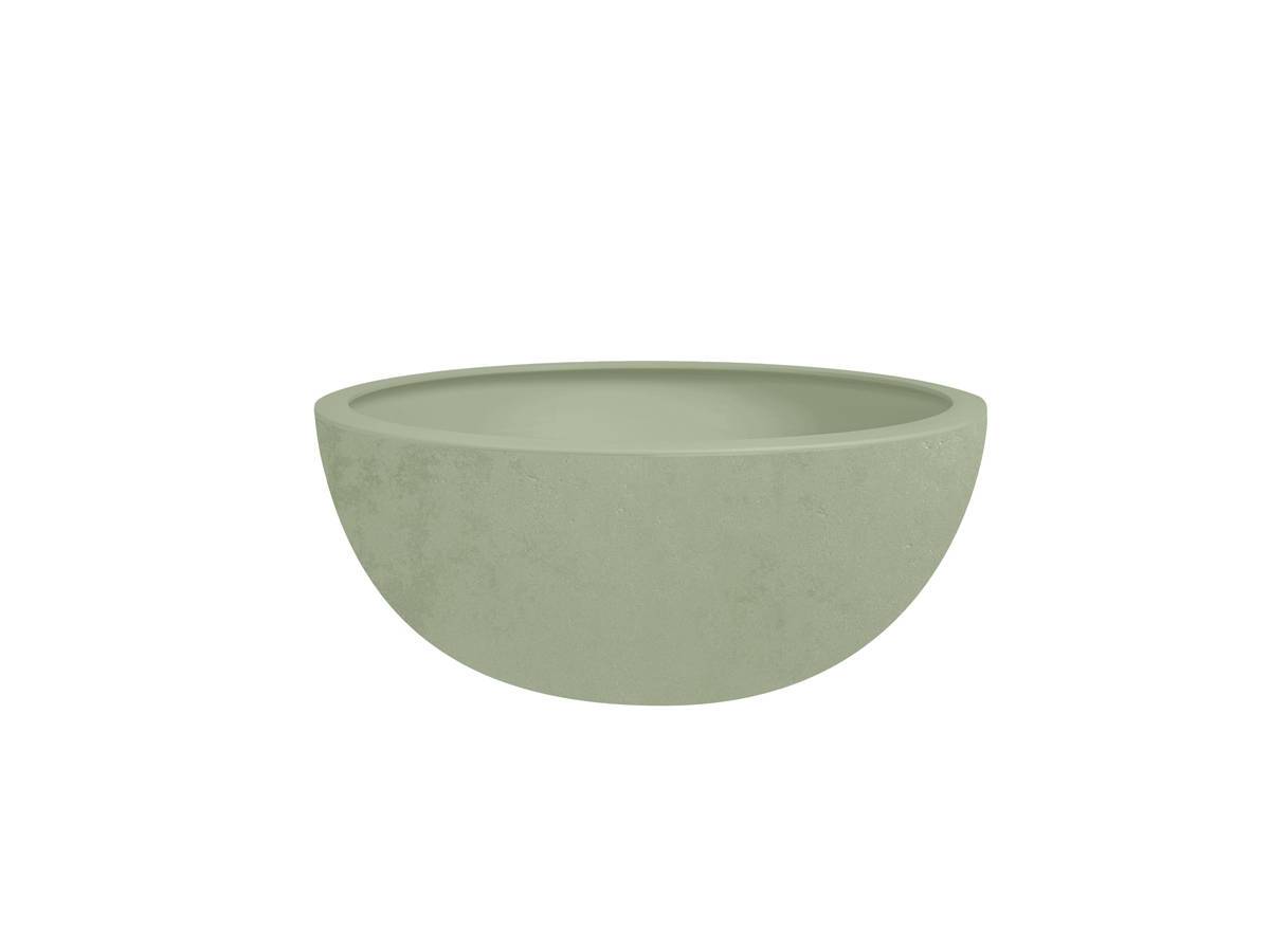 Eda - Pot de fleurs vasque Basalt Up Ø 29 x 12 cm - 5,5 L - Vert amande - Eda