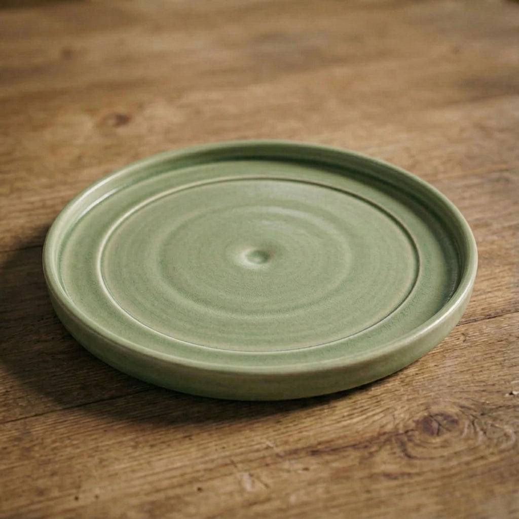 Provencelia - Soucoupe 34cm vert de gris - Image 1