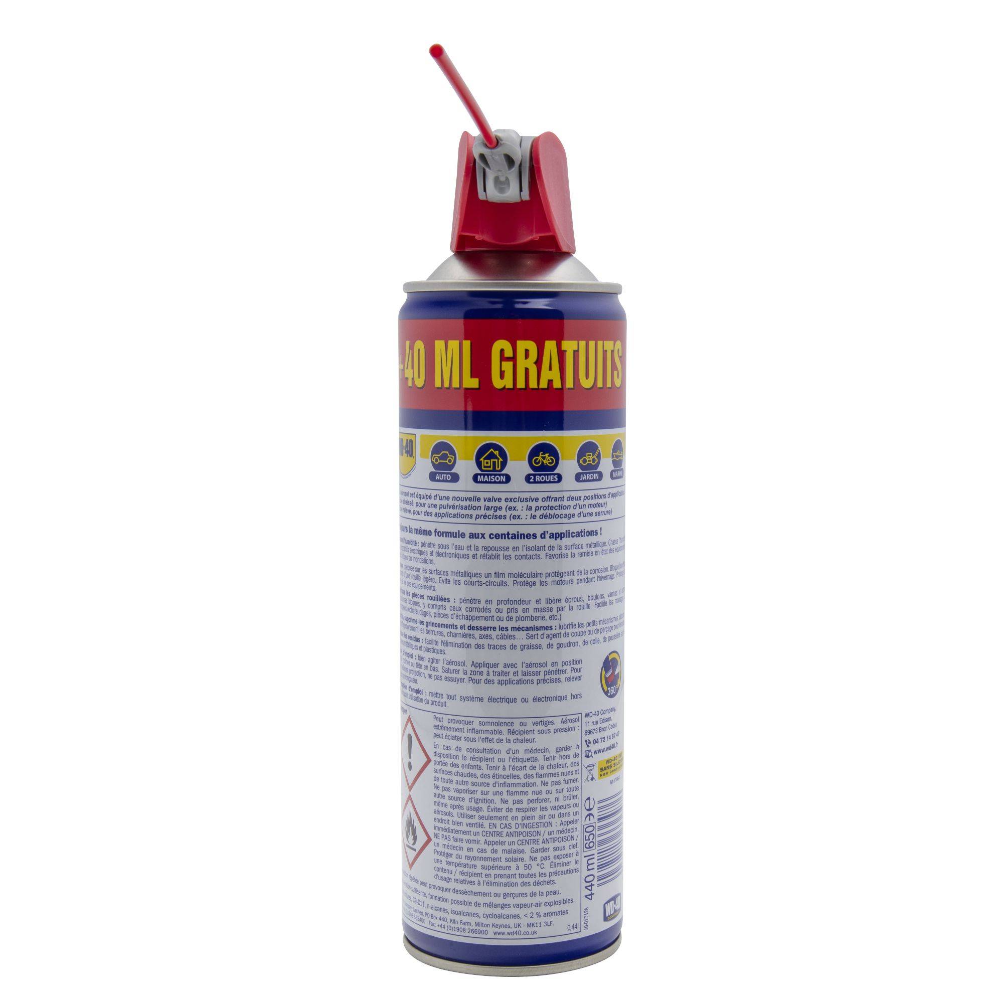 Bombe dégrippant double spray wd40 400ml - Image 4