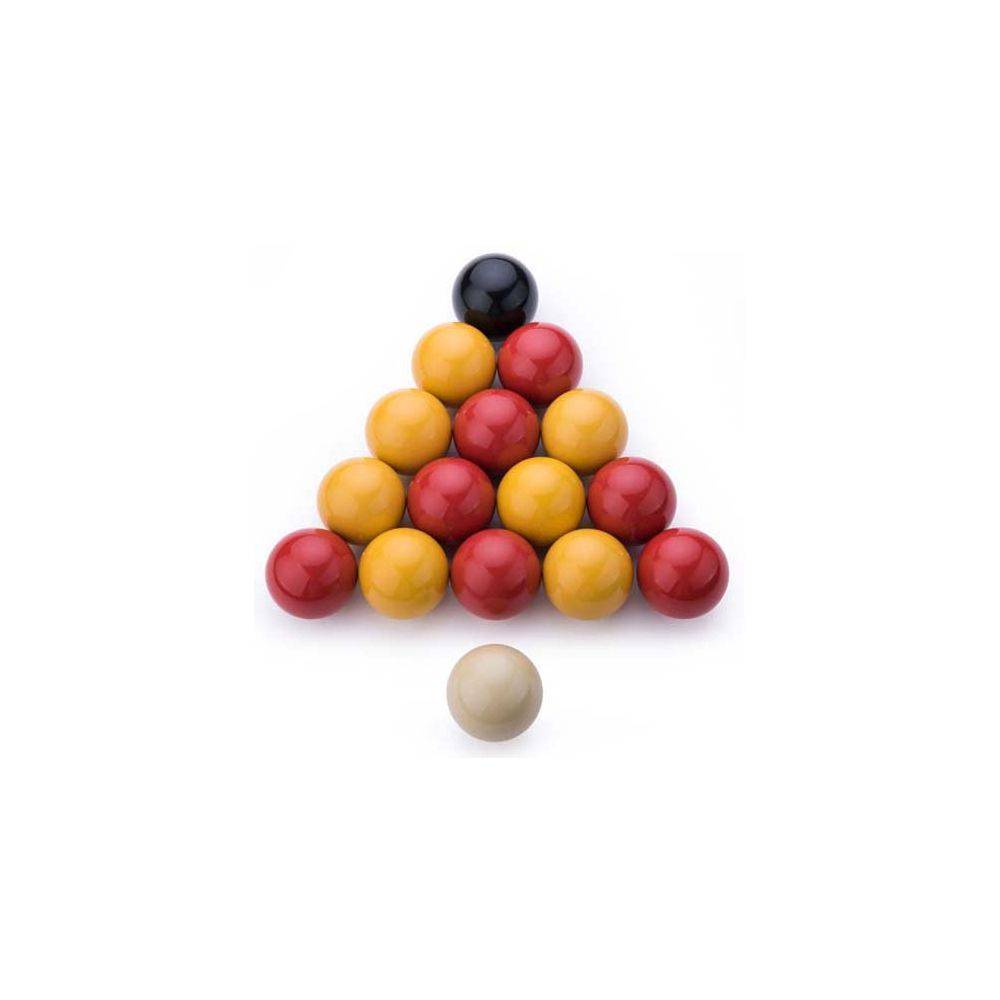 Jardindeco - Lot de 16 boules de billard 57 mm en résine Billard anglais - Image 2