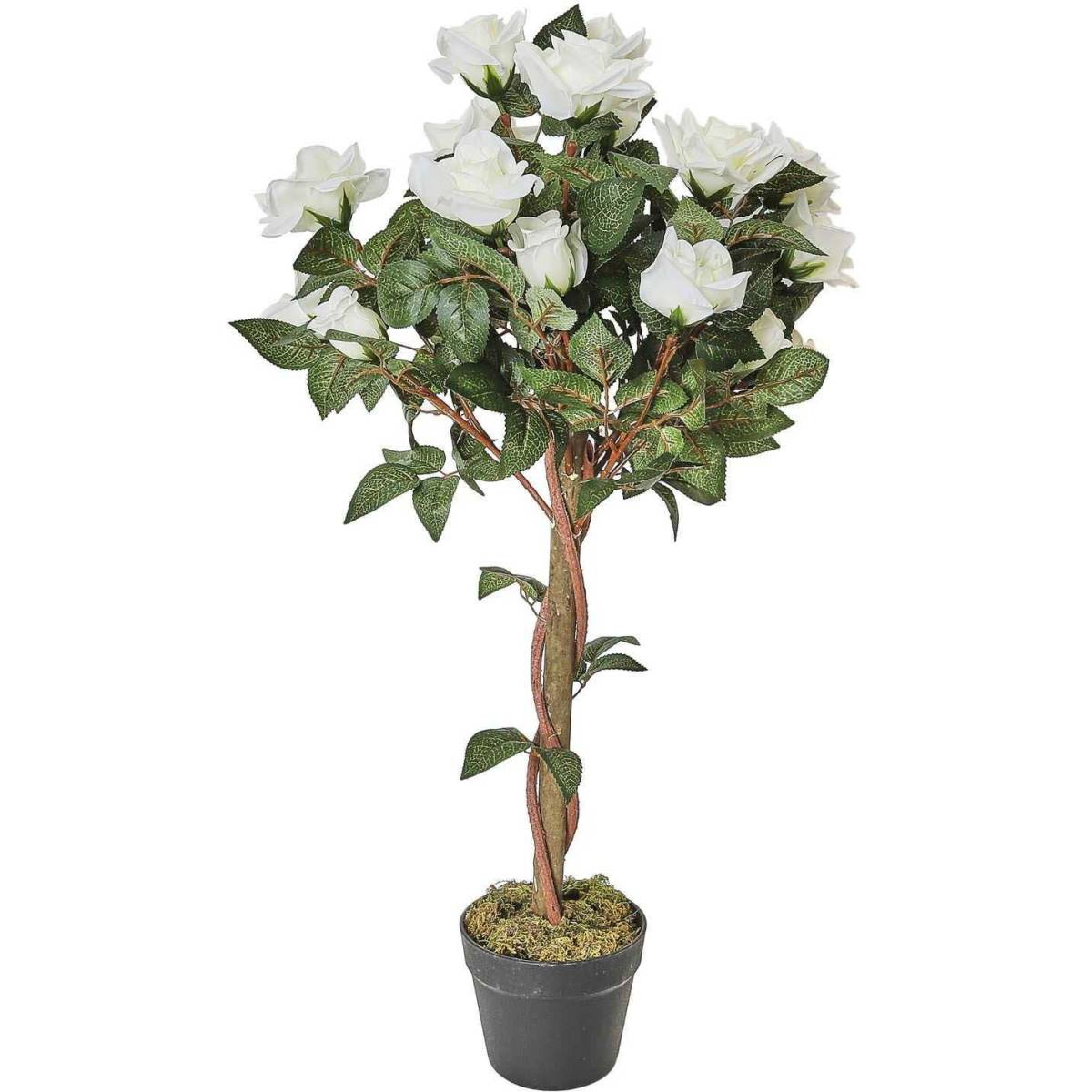 The Home Deco Factory - Rosier artificiel en pot 90 cm - Image 1