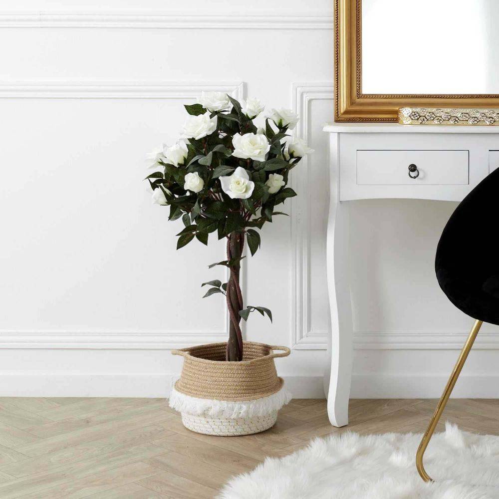 The Home Deco Factory - Rosier artificiel en pot 90 cm - Image 2