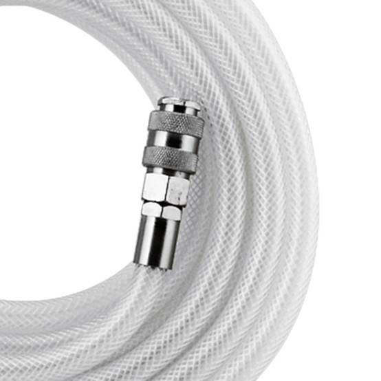 Tuyau d'air comprimé caoutchouc 15m avec raccords mâles 3/8 15 bar Tuyau d'air comprimé caoutchouc 15m avec raccords mâles 3/8 15 bar
