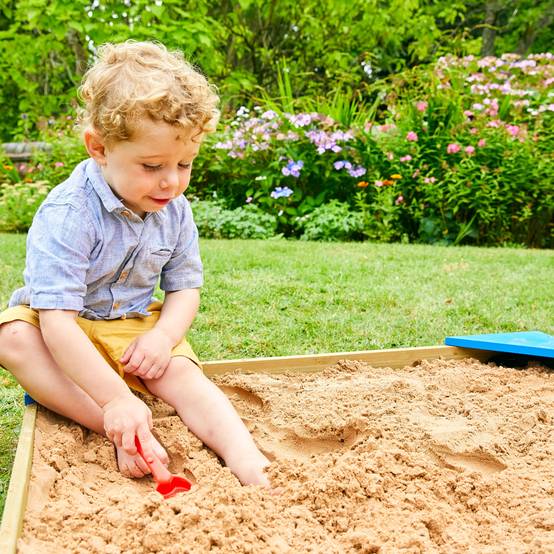 Tp Toys - Bac à sable enfant avec bâche et couverture bois FSC® - Image 4