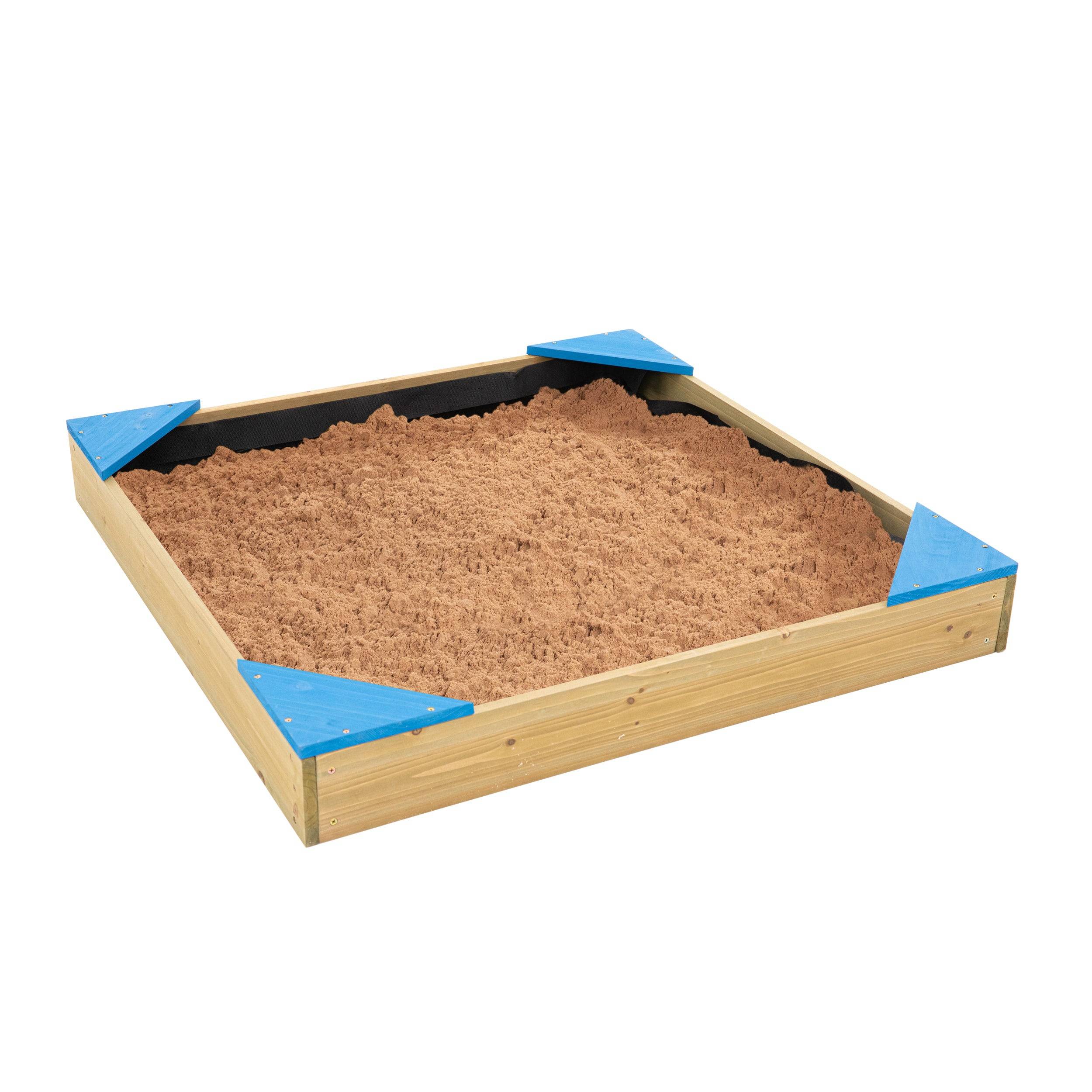 Tp Toys - Bac à sable enfant avec bâche et couverture bois FSC® - Image 2
