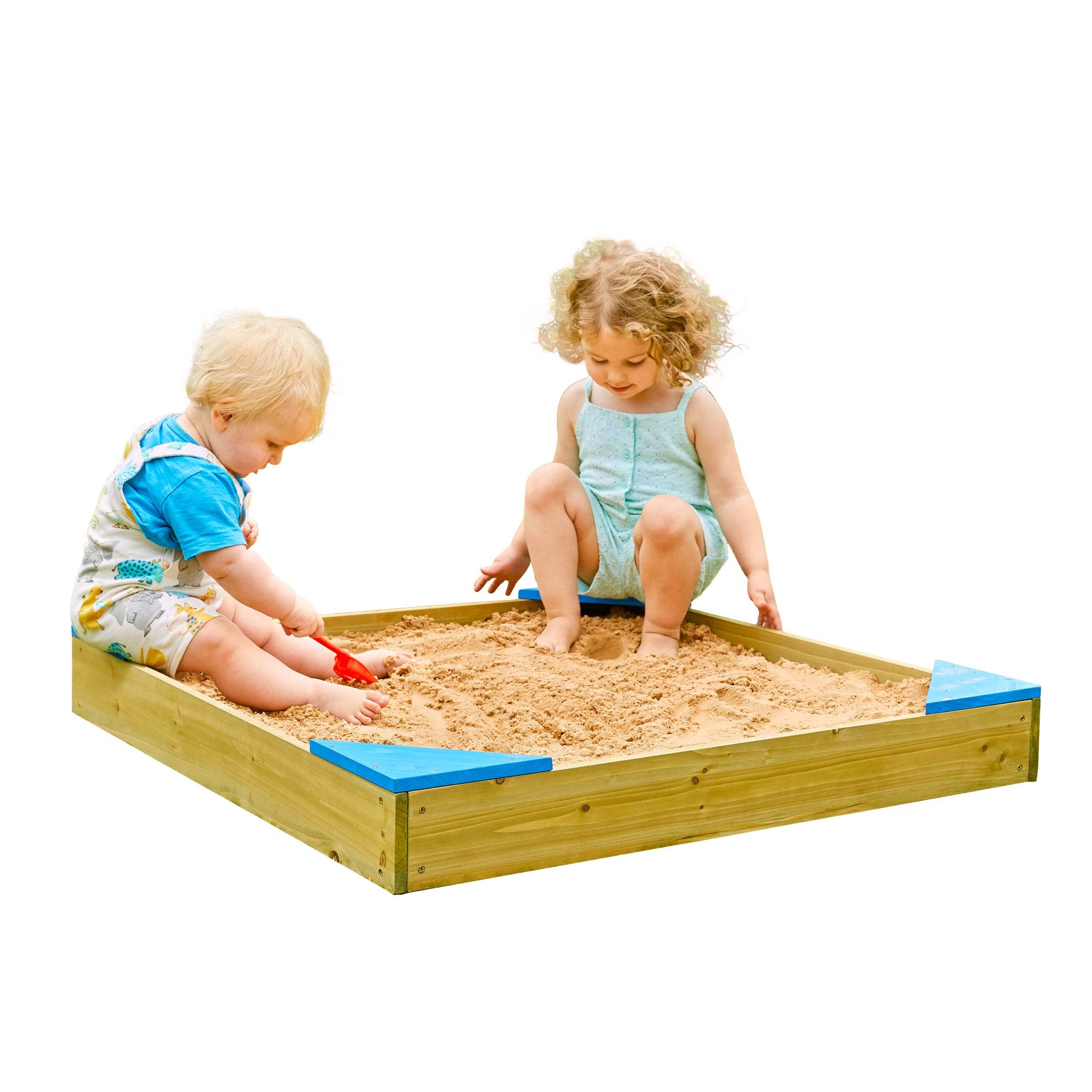 Tp Toys - Bac à sable enfant avec bâche et couverture bois FSC® - Image 3